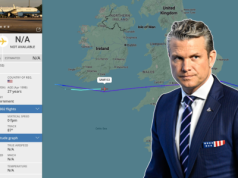 Chwile grozy w powietrzu. Przymusowe lądowanie maszyny z Sekretarzem Wojny