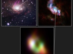 Chciwa czarna dziura zasilana przez dwa ramiona spiralne