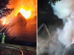 Wielki pożar na Mazowszu. Płonie hotel, w akcji około 130 strażaków