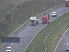 Dron latał nad S5. Policjanci sprawdzali, czy kierowcy ciężarówek stosują się do zakazu wyprzedzania