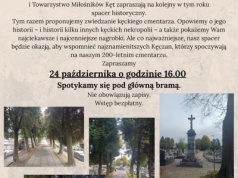 Spacer przez historię. Muzeum zaprasza na kęcki cmentarz