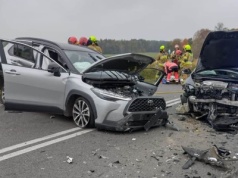 Karambol na DK58. Droga zablokowana