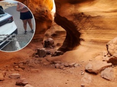 Wandalizm w Barranco de las Vacas. Turyści wrócili do rozbitego auta