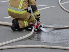 Kraków. Pożar na terenie szkoły podstawowej