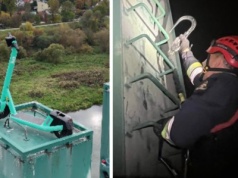 Ktoś zaparkował hulajnogę 40 metrów nad ziemią. Akcja strażaków w Krakowie