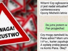Chciał sprzedać opony za 150, stracił 6000 złotych