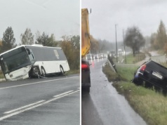 Śmiertelny wypadek pod Giżyckiem, kolizja z autobusem rejsowym pod Olsztynem