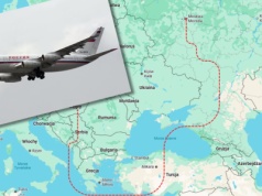 Tak "Latający Kreml" zabierze Putina na spotkanie z Trumpem. Pokazali trasę