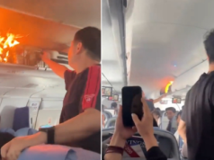 Eksplozja w schowku na bagaż podręczny. Nad ziemią rozegrały się sceny jak z thrillera