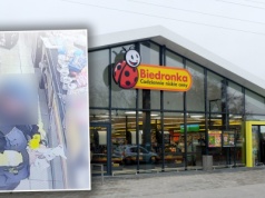 Nagrali jego niecny czyn w Biedronce. Zrobił to w kolejce do kasy. Nie przejmował się ludźmi