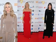 Posągowa Woźniak-Starak. Moś w gorącej czerwieni. My patrzymy na spodnie Preis