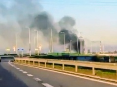 Płonie składowisko odpadów w Lublinie. Na miejscu działa kilkanaście zastępów straży pożarnej (wideo)