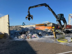 Pożar na składowisku odpadów w Lublinie