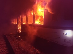 Pożar pociągu wstrzymał ruch na trasie Brno – Uherské Hradiště