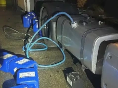 Złodziej paliwa uciekł przed policją, pozostawiając za sobą łup oraz wyposażenie