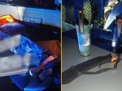 Policyjny pościg za sportowym audi. W aucie maczeta i siekiera