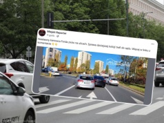 To znowu on! Kierowca słynnego srebrnego Forda wrócił na ulice Warszawy