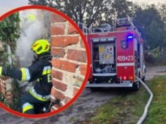 Strażacy walczyli z ogniem w budynku gospodarczym w Chodzieży