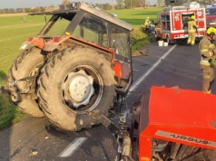 Wypadek drogowy w miejscowości Aleksandrów
