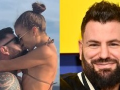 Wojciech Gola pochwalił się całuśną fotką z odzianą w kuse bikini młodszą ukochaną na rękach