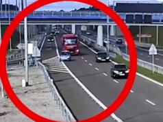 Zatrzymał się na S19, bo przegapił zjazd. Życie zawdzięcza kierowcy cysterny