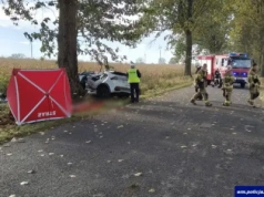 Tragiczny wypadek w gminie Płośnica. Nie żyje 34-letni kierowca volkswagena