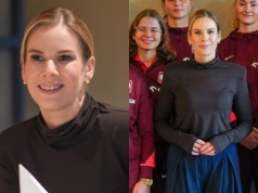 Nawrocka na spotkaniu z piłkarkami. Stylistka wyjaśnia, co tu nie zagrało