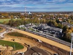 Trwa budowa nowego węzła drogowego. Widać już zarys ronda