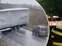 Przerażający wypadek w Rumunii. Ciężarówka w poślizgu zmiażdżyła samochód