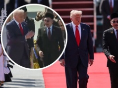 Czerwony dywan i tańce. Tak Trump rozpoczął swoje "tournee"