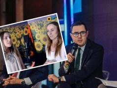 Żona ministra Motyki brała udział w ukraińskim X Factorze. I śpiewa na tle... flagi UPA