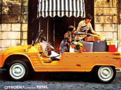 Citroën Méhari reklamowany hasłem „Francuzka szuka przygód”