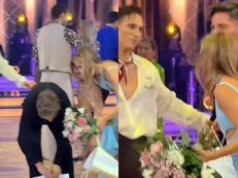 Maurycy Popiel chciał się pożegnać z Kaczorowską i Rogacewiczem. Aga się uśmiechnęła i uciekła... (WIDEO)