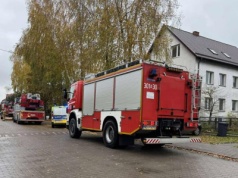 Interwencja straży pożarnej na osiedlu Dajtki w Olsztynie