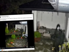 Wygląda jak bohater "Krzyku". Zakrada się na posesje i zagląda w okna. Policja apeluje