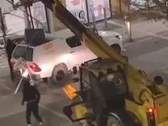 Polka była świadkiem szokującego napadu. Wszystko nagrała telefonem