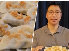 Koreańczyk spróbował polskich pierogów z mięsem i skwarkami. Jego reakcja mówi wszystko