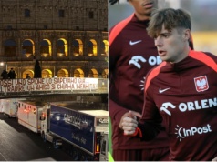 Kibice Romy pokazali, co myślą o Zalewskim. Transparent tuż przed Koloseum