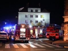 Dramatyczny pożar w budynku wielorodzinnym w centrum Tarnowskich Gór