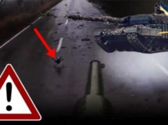 Puk! Ukraiński Leopard najechał na wybuchowego żuka i… (WIDEO)