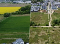 Tu na razie jest ściernisko, ale będzie… łącznik Jagodna z Wojszycami