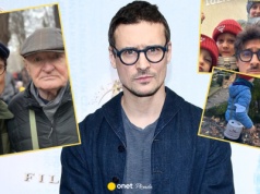 Mateusz Damięcki kwestuje z dziećmi na Powązkach i wspomina ojca. Pokazał jego grób