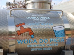 AWARIA! Na miejscu jest podstawiona beczka z wodą pitną