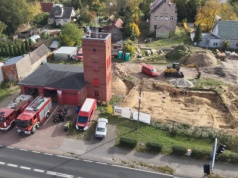 Groby na budowie remizy OSP Bogdaniec. Prace wstrzymane