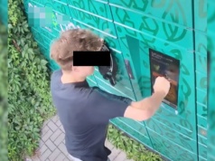 18-latek zdewastował automat paczkowy. Policjanci znaleźli go w szafie
