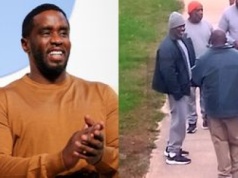 Uśmiechnięty Diddy integruje się z osadzonymi na więziennym spacerniaku. Dobrze znosi odsiadkę? (FOTO)