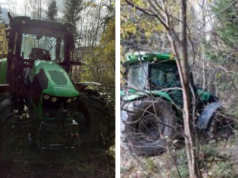 Skradziony ciągnik ukryli w zaroślach. Właściciel nic nie wiedział o kradzieży