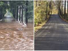 Zniszczona przez powódź droga do Krukowa przeszła remont