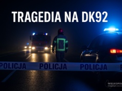 Uwaga! Śmiertelny wypadek pod Koninem. Ruch wahadłowy i akcja służb na DK92 – UTRUDNIENIA