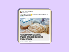 Prawie 80% ukraińskiej żywności nie spełnia wymogów? Uwaga na clickbaitowe nagłówki